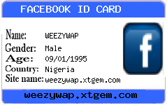 Facebook id card